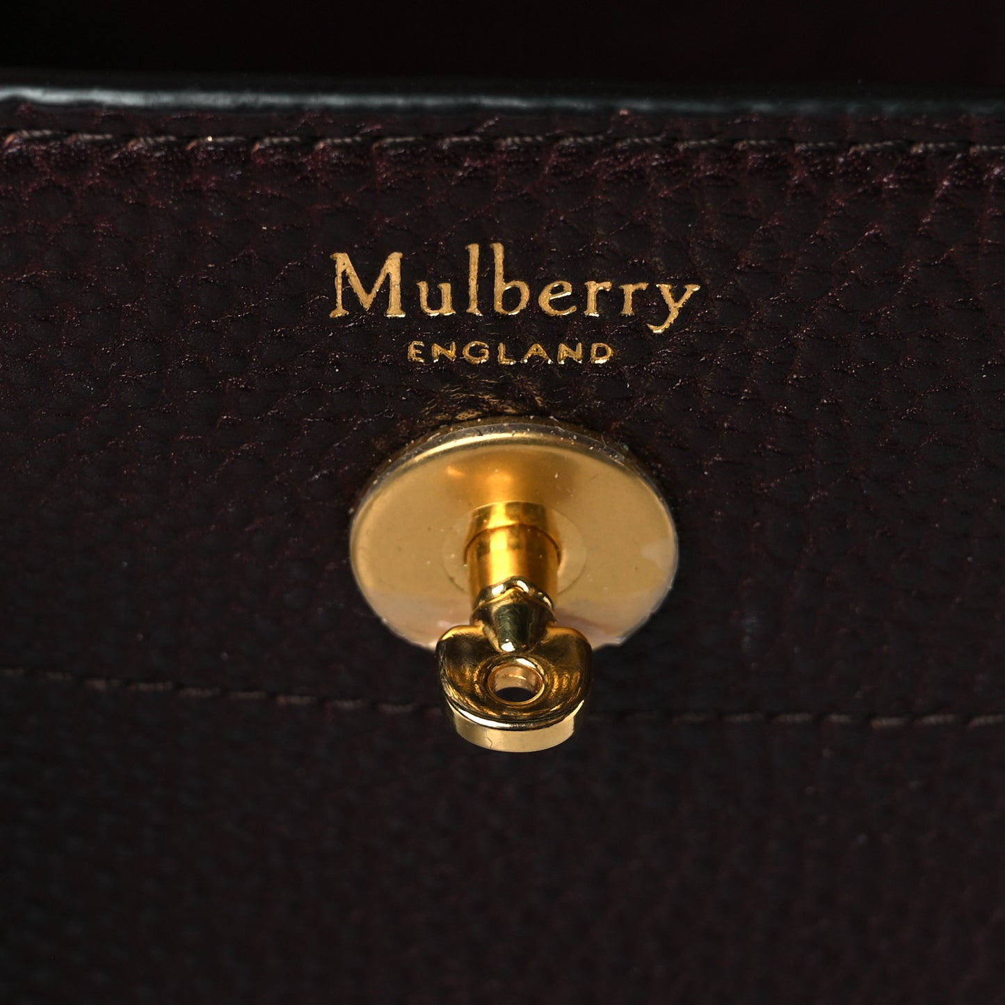 Natural Grain Leather Small New Bayswater Oxblood