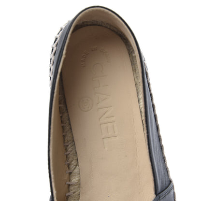 Chanel Lambskin CC Espadrilles 36 Black 6 of 9