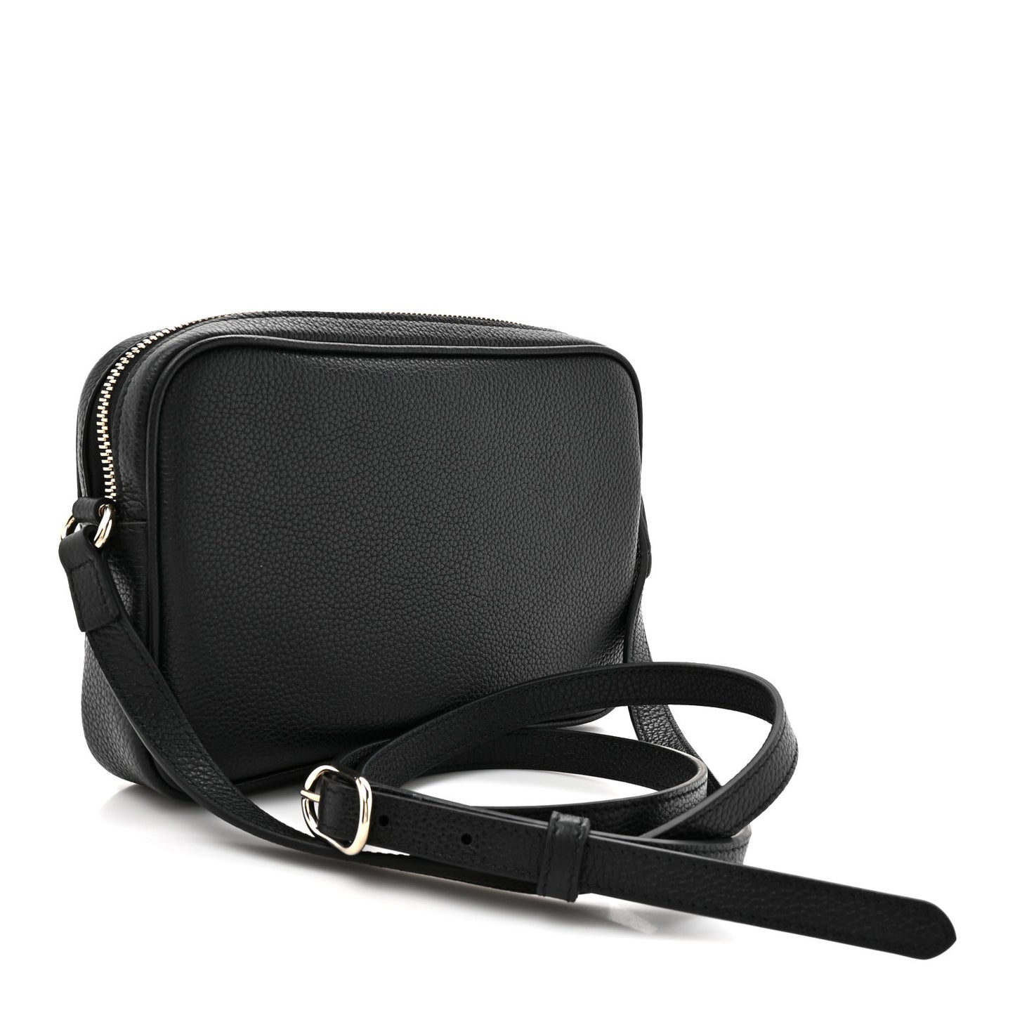 Pebbled Calfskin Shoulder Bag  Black