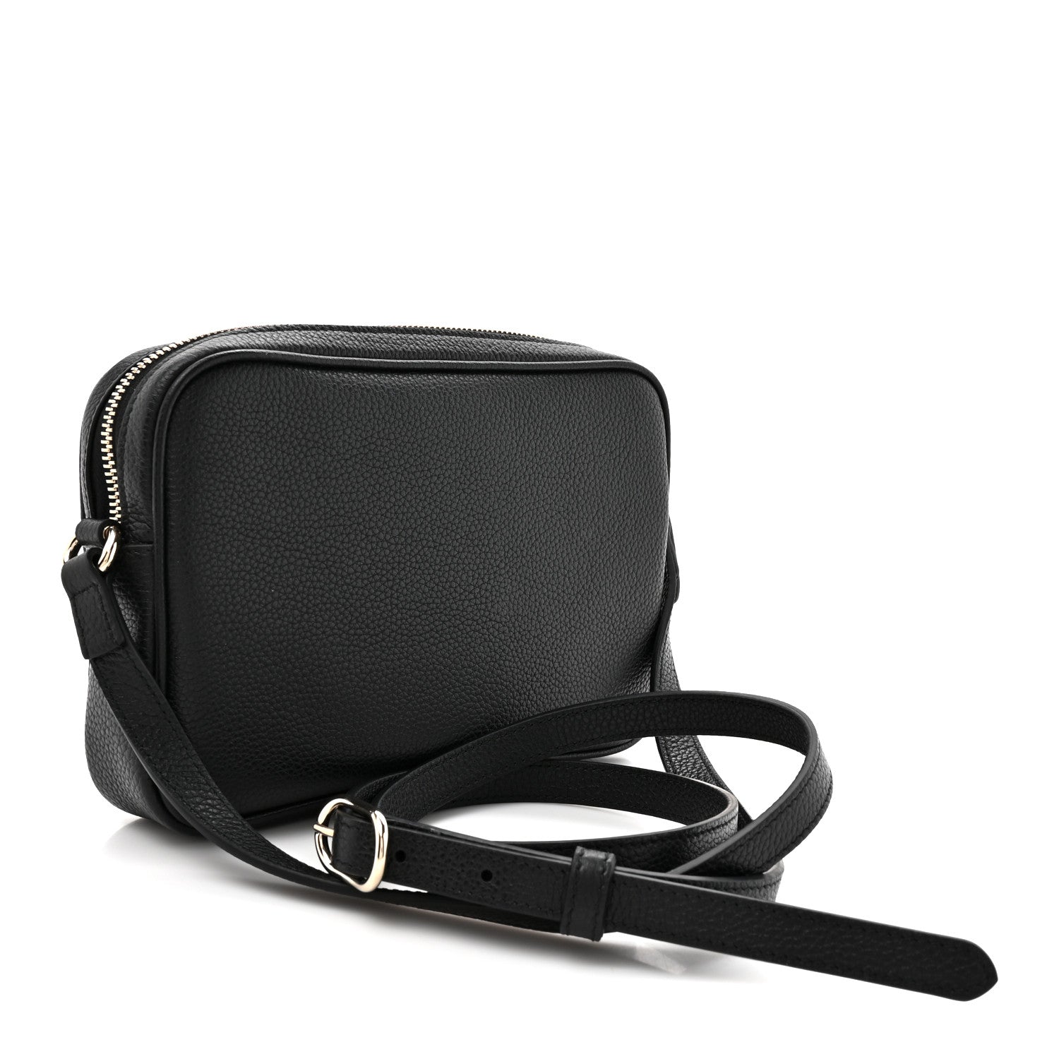 Gucci Pebbled Calfskin Shoulder Bag  Black 3 of 10