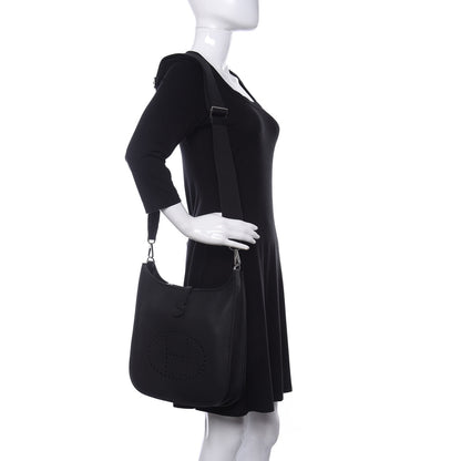 Hermes Taurillon Clemence Evelyne III PM Black 2 of 10