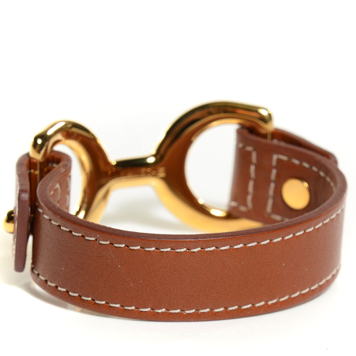 Hermes Tadelakt Pavane Bracelet S Fauve 3 of 7
