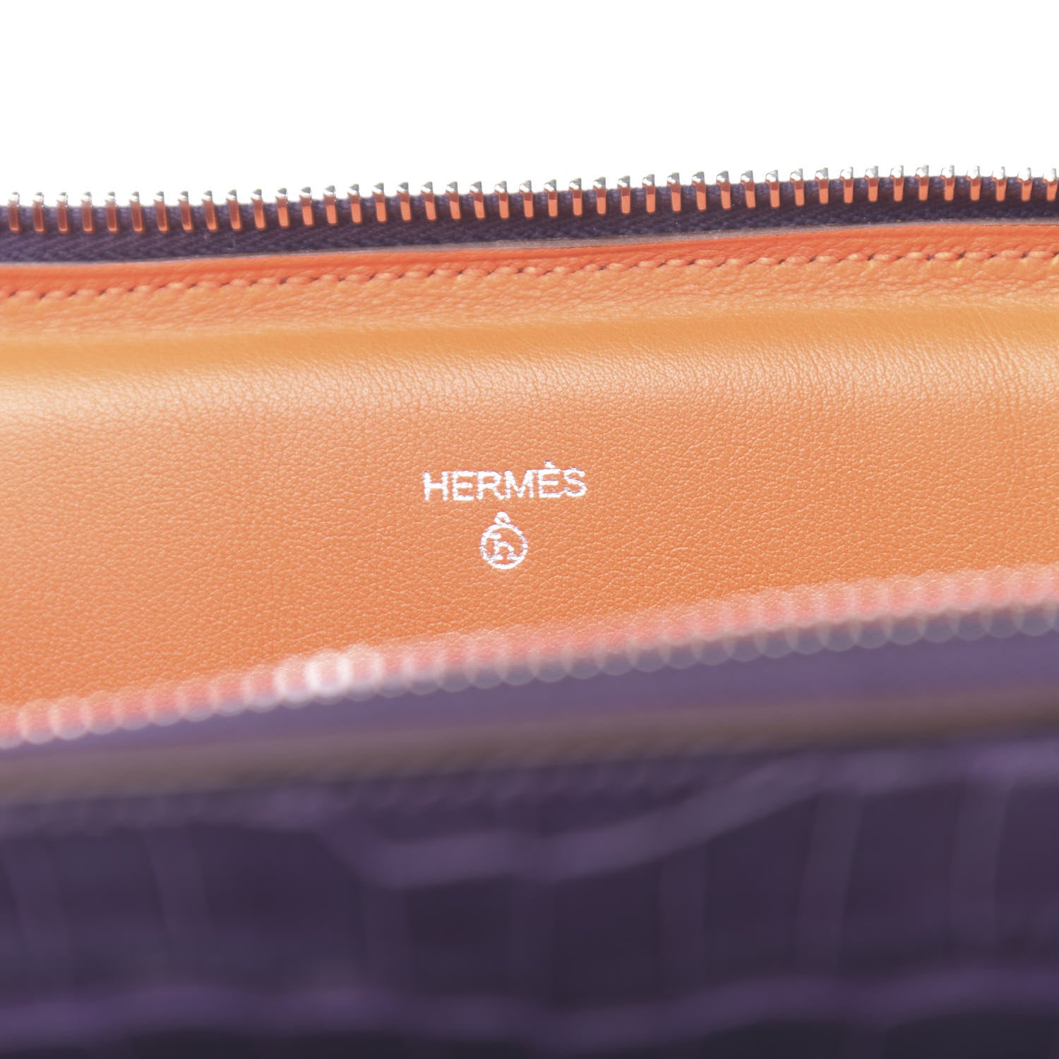 Hermes Matte Alligator Petit H Laptop Case Amethyst 6 of 10