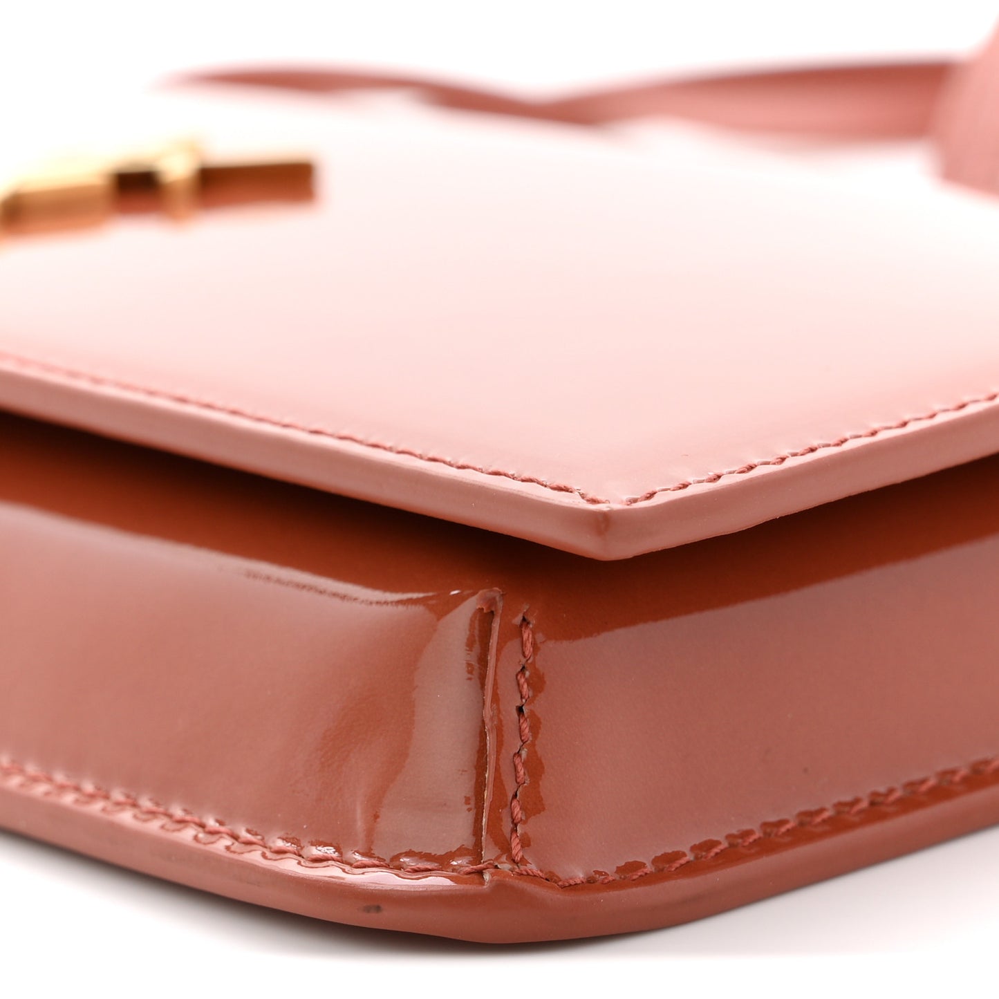 Vernice Diamond Calfskin Monogram Phone Holder Crossbody Mild Rose