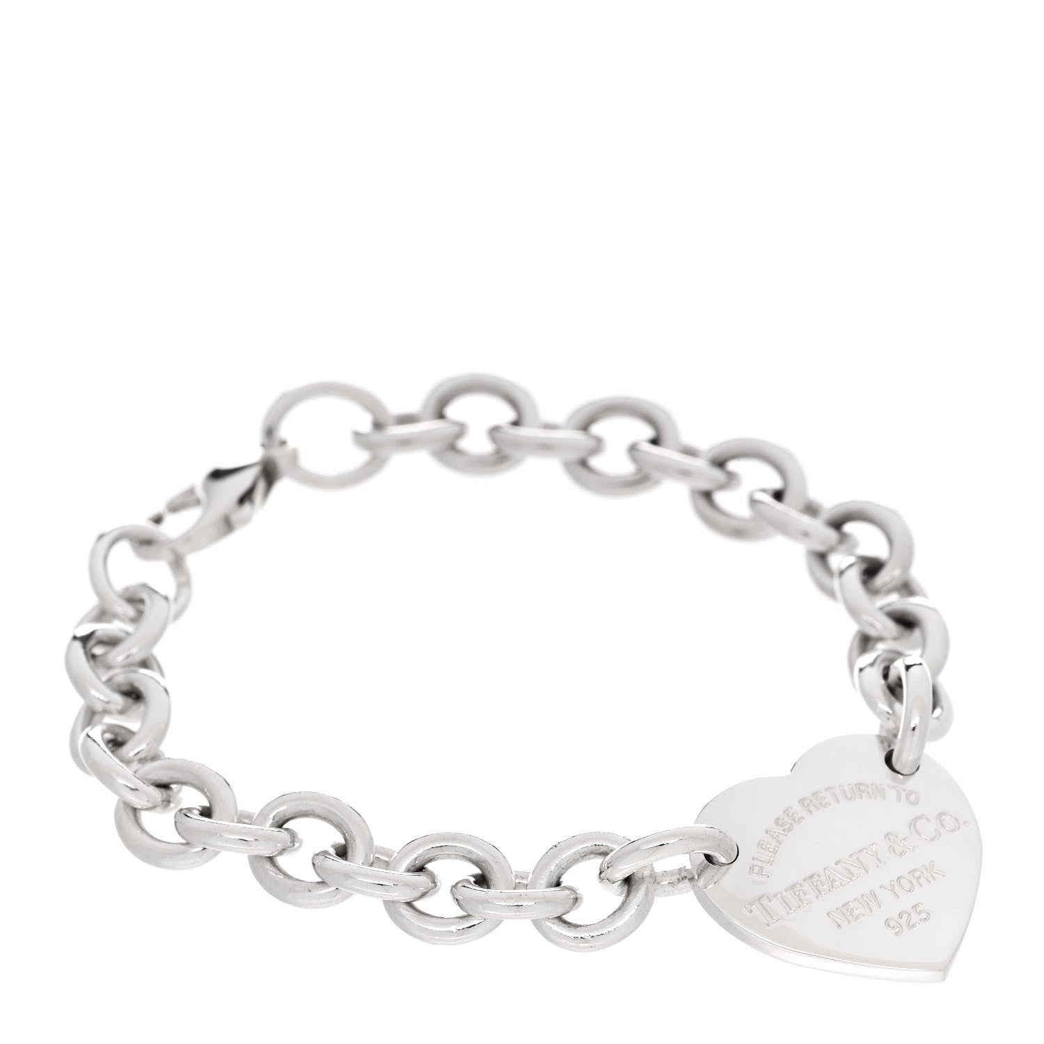 Tiffany Sterling Silver Return to Tiffany Heart Tag Bracelet 1 of 4