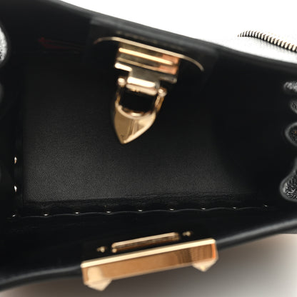 Valentino Garavani Calfskin Rockstud Mini Chain Shoulder Bag Black 5 of 8
