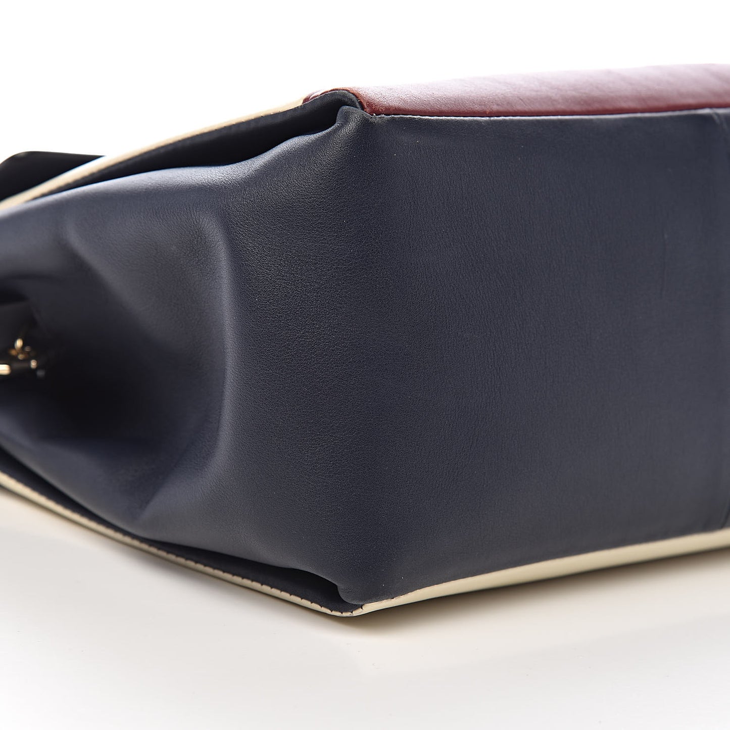 Calfskin Mime Single Handle Bag Multicolor