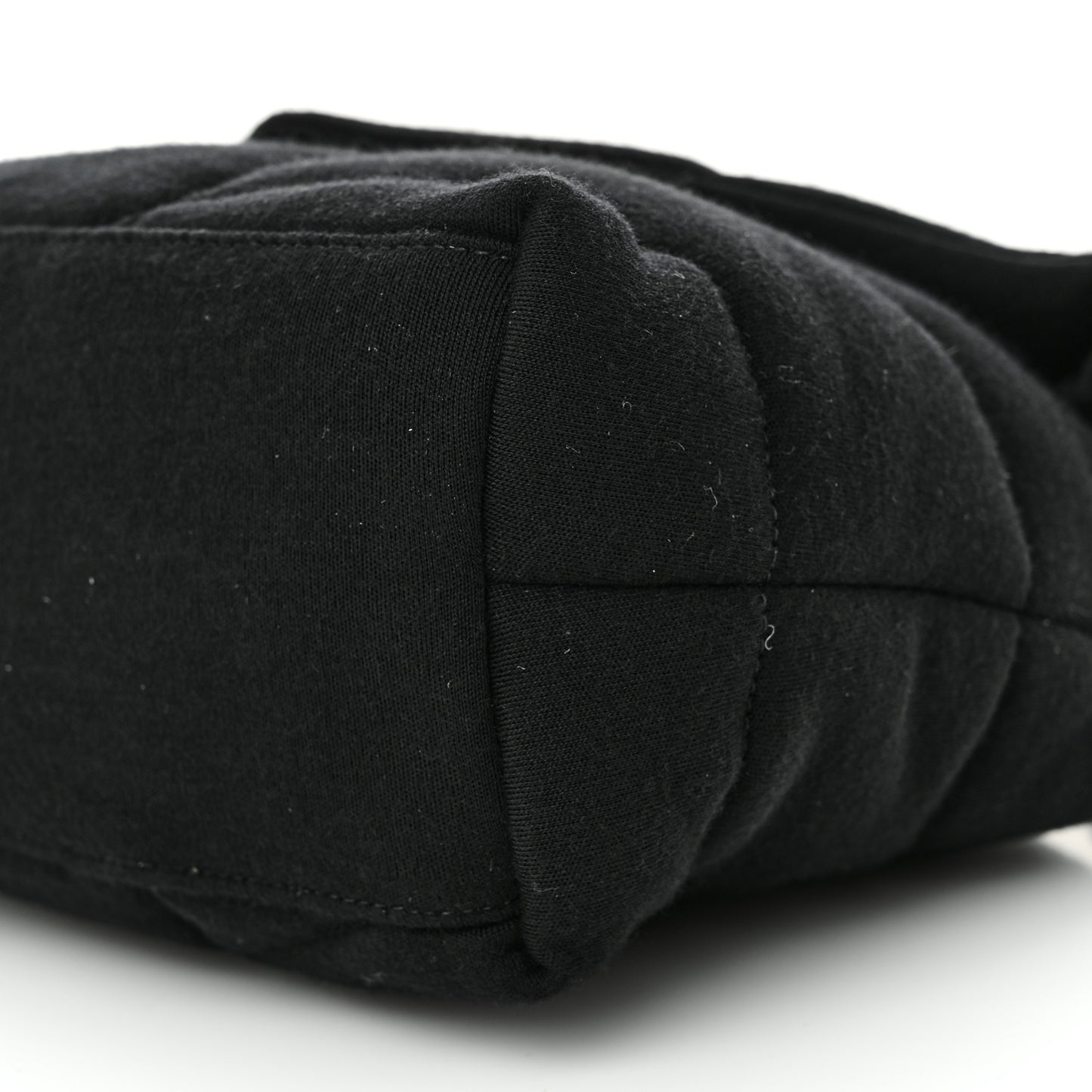 Wool Jersey Quilted Medium Loulou Puffer Monogram Chain Black