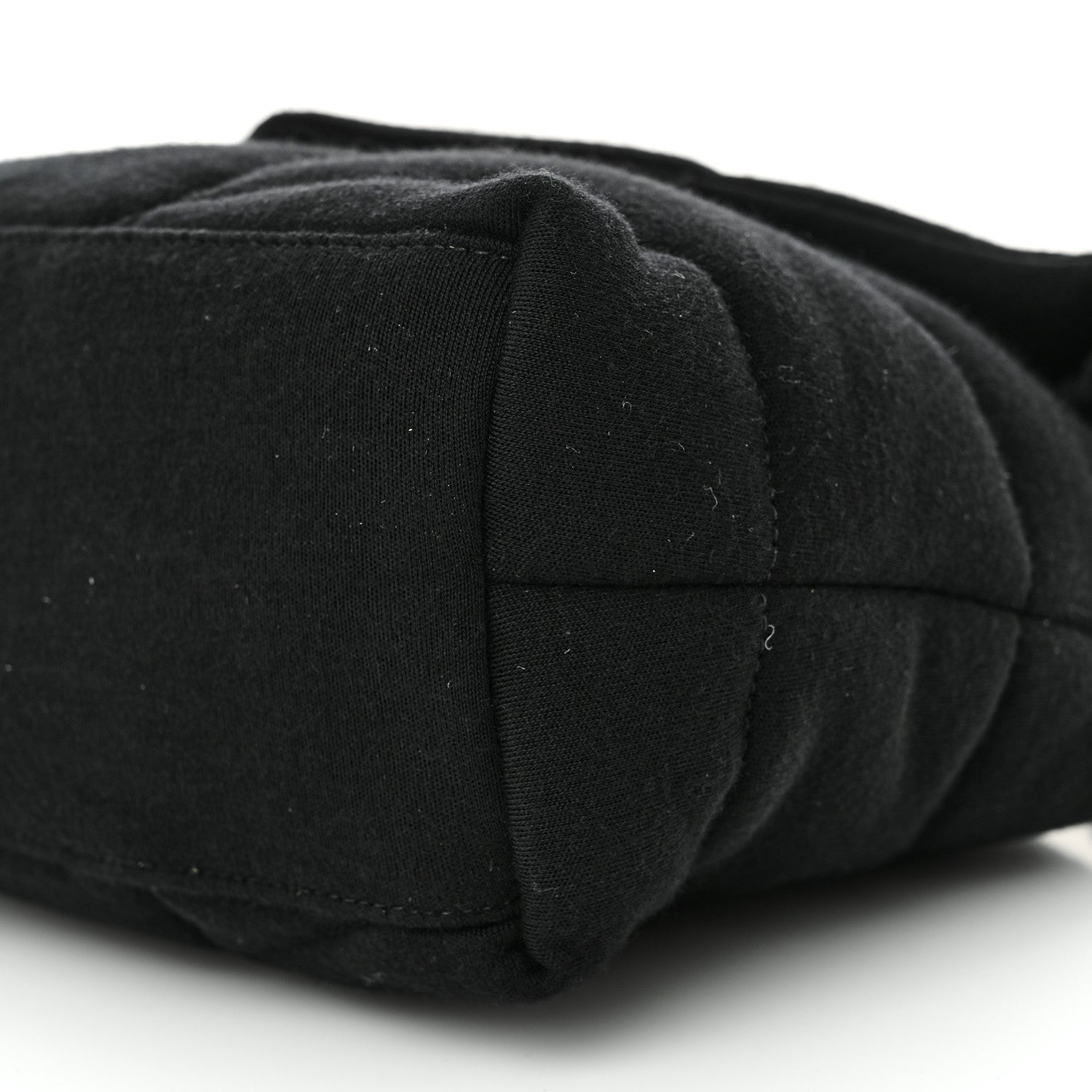 Saint Laurent Wool Jersey Quilted Medium Loulou Puffer Monogram Chain Black 10 of 10
