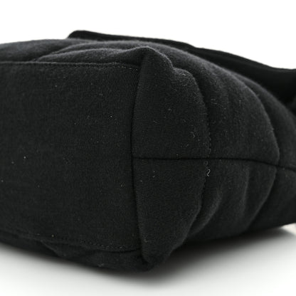 Saint Laurent Wool Jersey Quilted Medium Loulou Puffer Monogram Chain Black 10 of 10