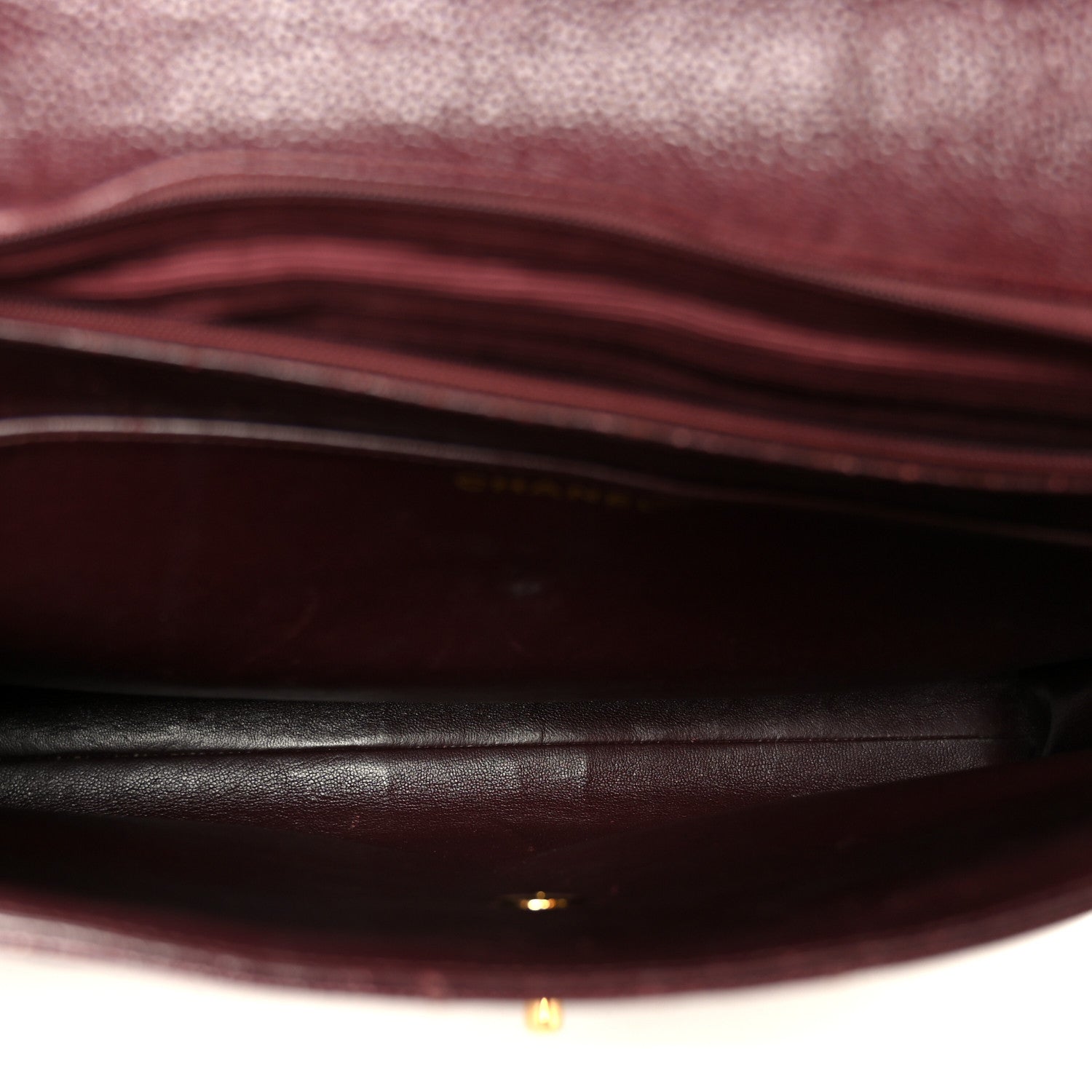Chanel Caviar Quilted Briefcase Laptop Bag Burgundy 5 of 12