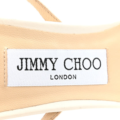 Jimmy Choo Nappa Metz 100 Sandals 38 Latte 7 of 12