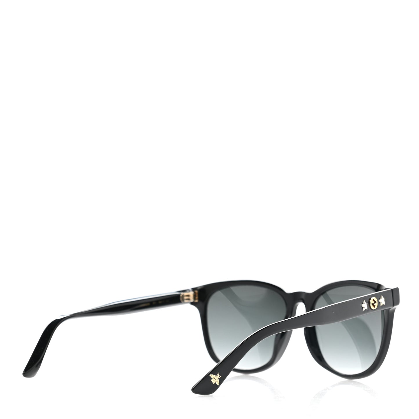 Round Frame Star Sunglasses GG0232SK Black