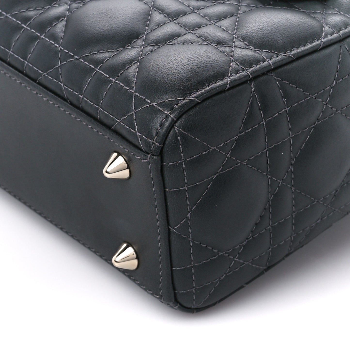 Lambskin Cannage Gradient Small My ABCDior Lady Dior Grey