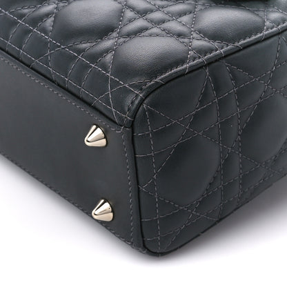 Christian Dior Lambskin Cannage Gradient Small My ABCDior Lady Dior Grey 10 of 11