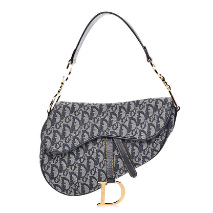 Christian Dior Monogram Saddle Bag Blue 1 of 18