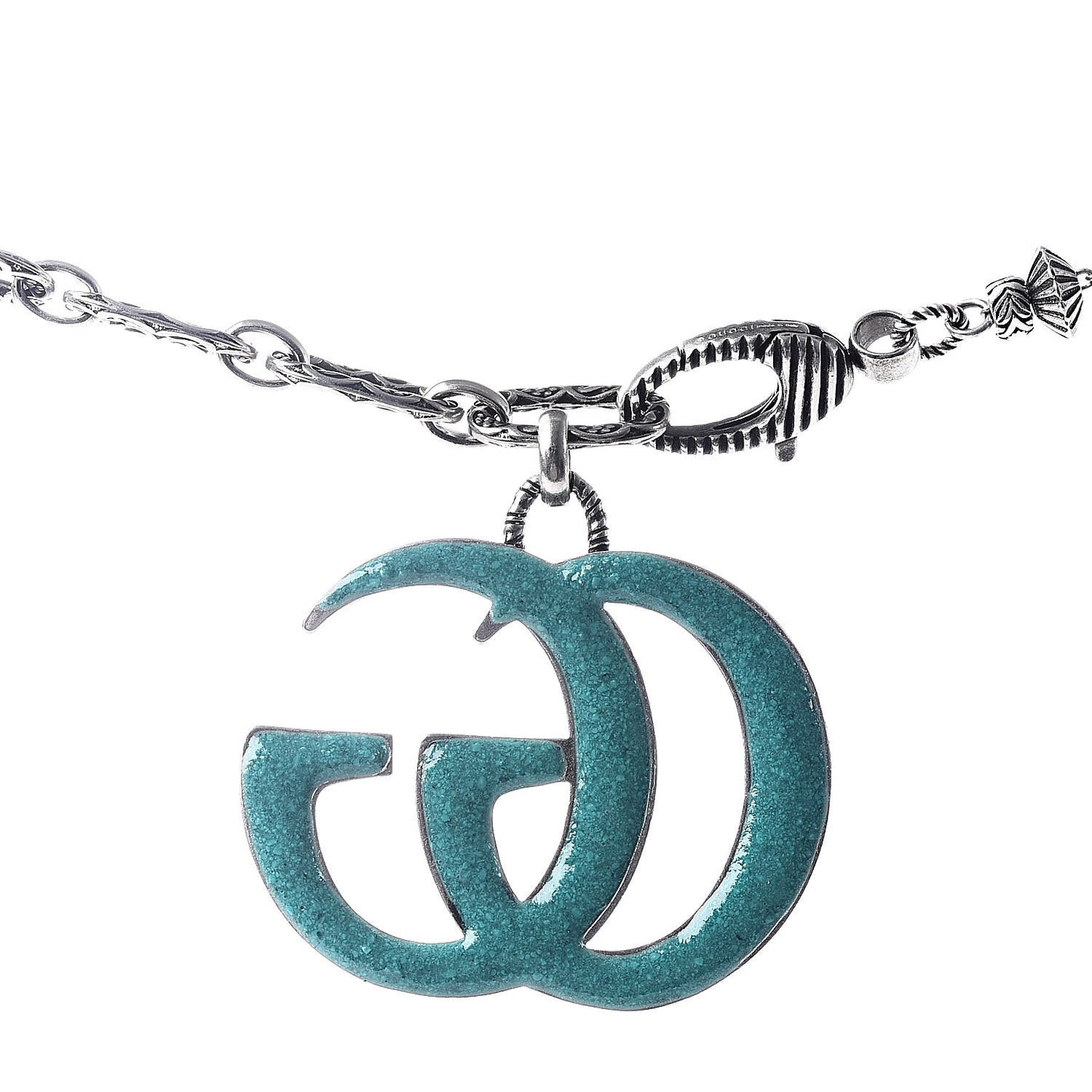 Sterling Silver Resin Marmont Flower Statement Necklace