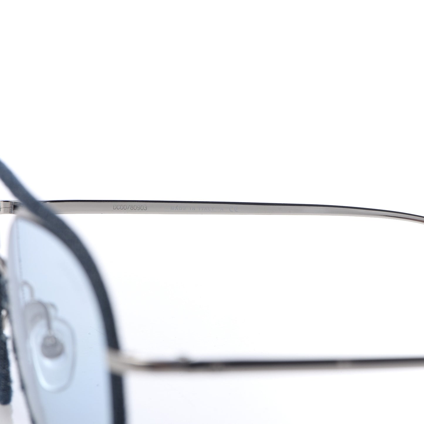 Metal Denim Pilot Sunglasses 4249-J Gold Blue