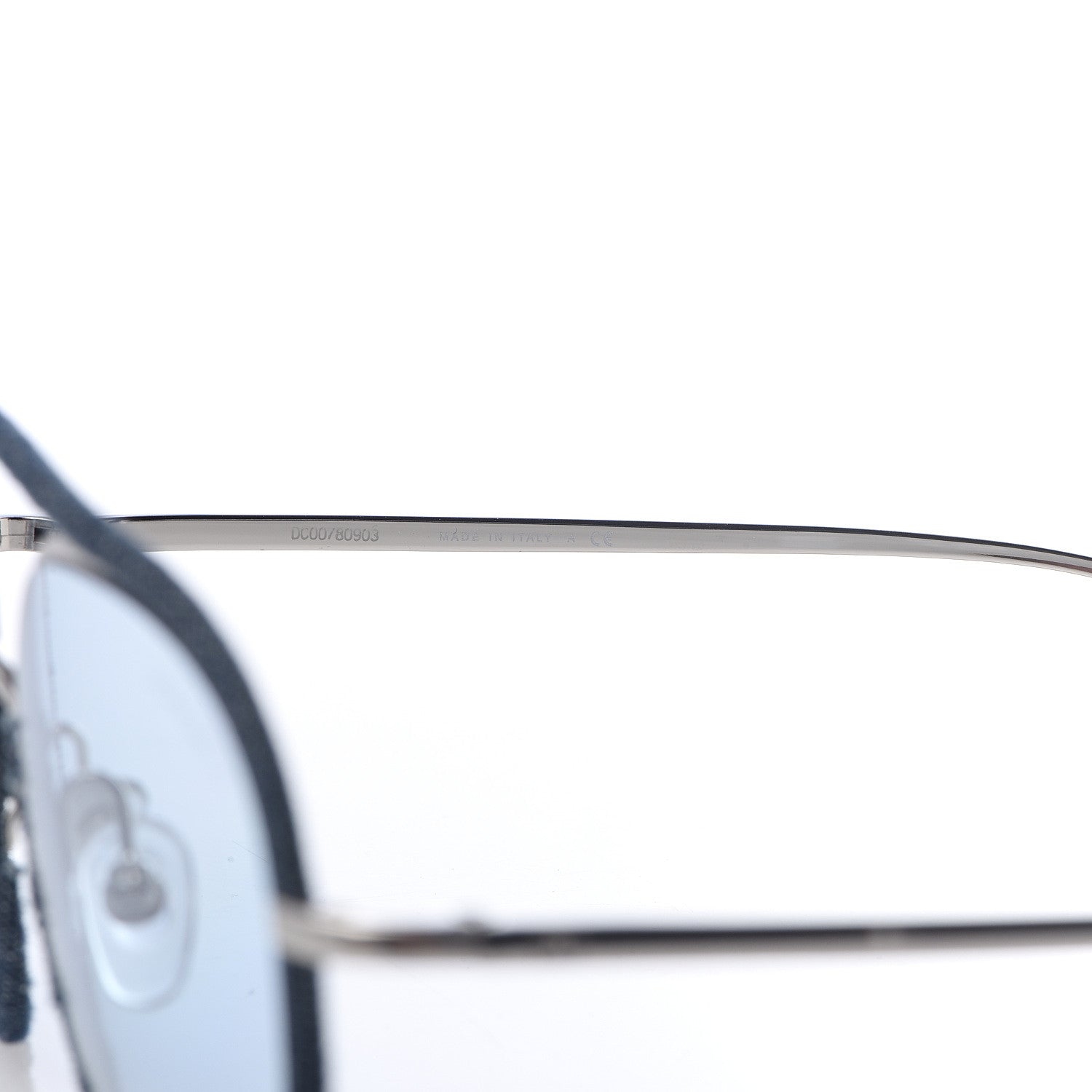 Chanel Metal Denim Pilot Sunglasses 4249-J Gold Blue 6 of 6