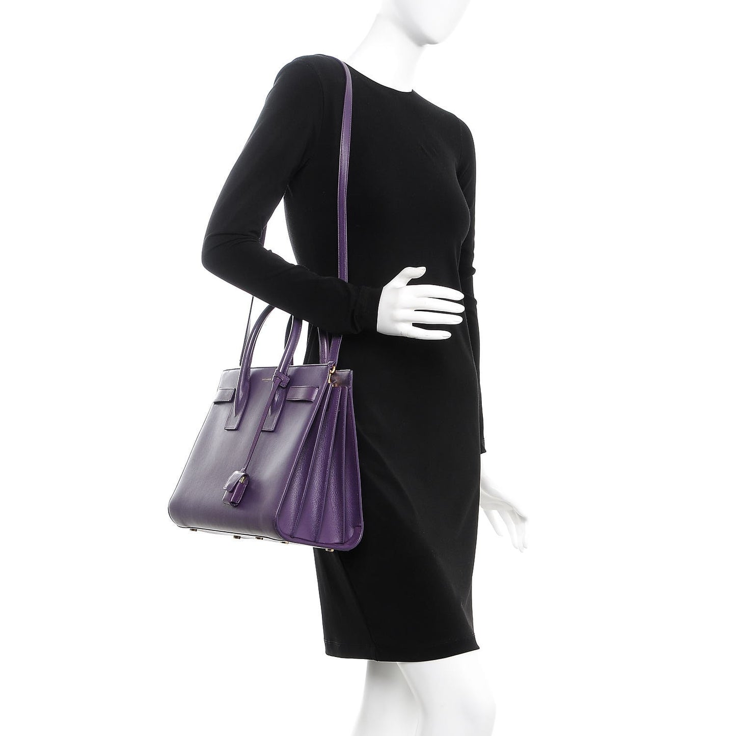 Calfskin Small Sac De Jour Purple