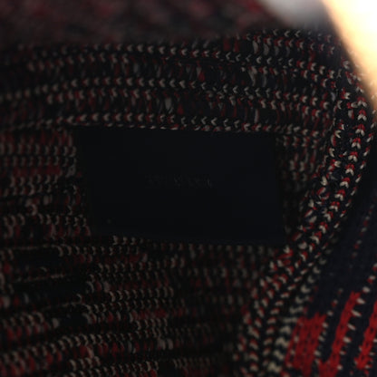 Burberry Canvas Knitted Check Mini Peg Duffle Bag Marine 6 of 11