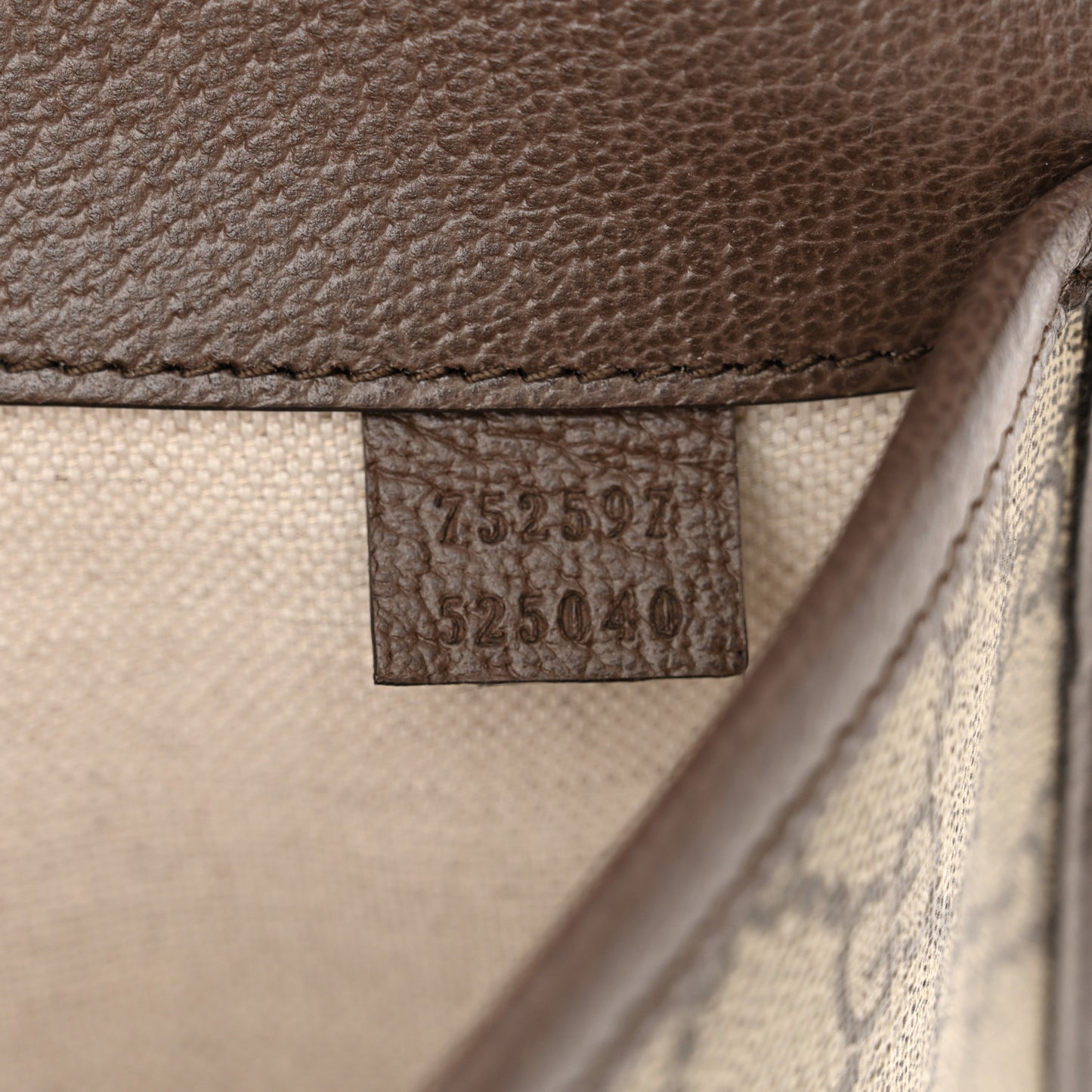 GG Supreme Monogram Web Small Ophidia Belt Bag Brown