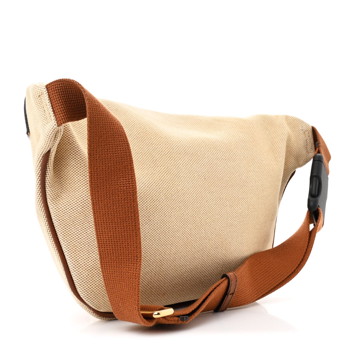 Gucci Vintage Canvas Web Belt Bag Sand Cuir 3 of 10