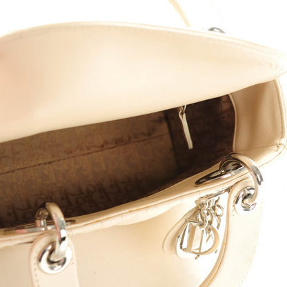Christian Dior Lambskin Cannage Mini Lady Dior Light Beige 5 of 9
