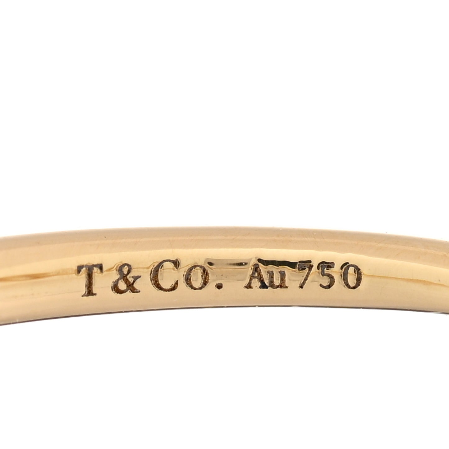 18K Yellow Gold Mini Paloma's Graffiti Love Ring 54 7