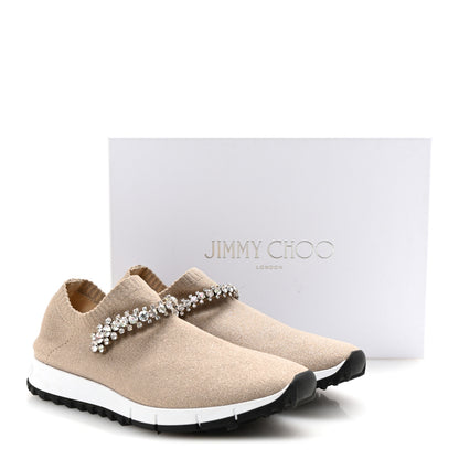 Jimmy Choo Knit Crystal Verona Sneaker 38.5 Ballet Pink 9 of 9
