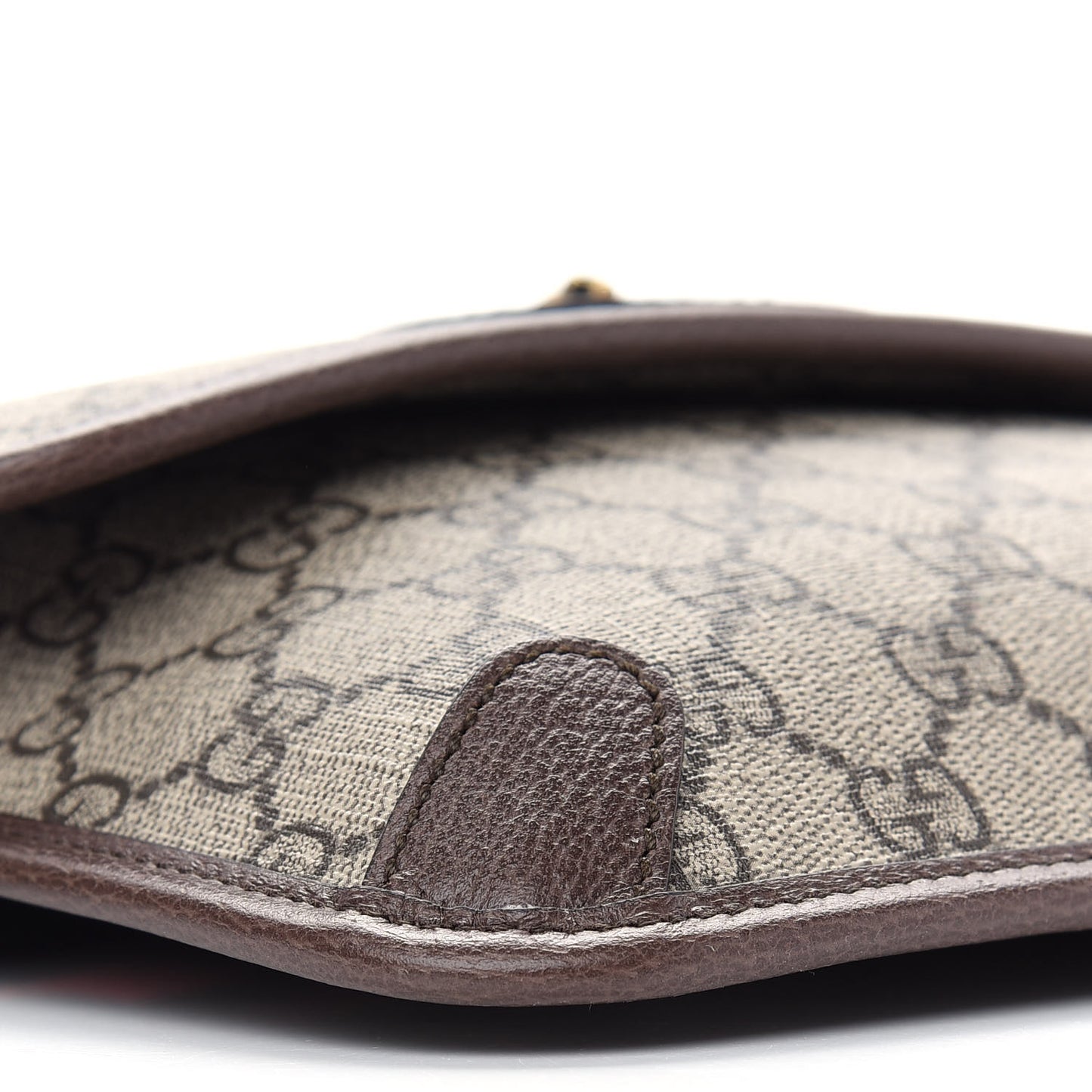 GG Supreme Monogram Neo Vintage Web Belt Bag Brown
