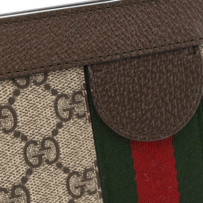 Gucci GG Supreme Monogram Web Small Ophidia Chain Shoulder Bag Brown 14 of 16