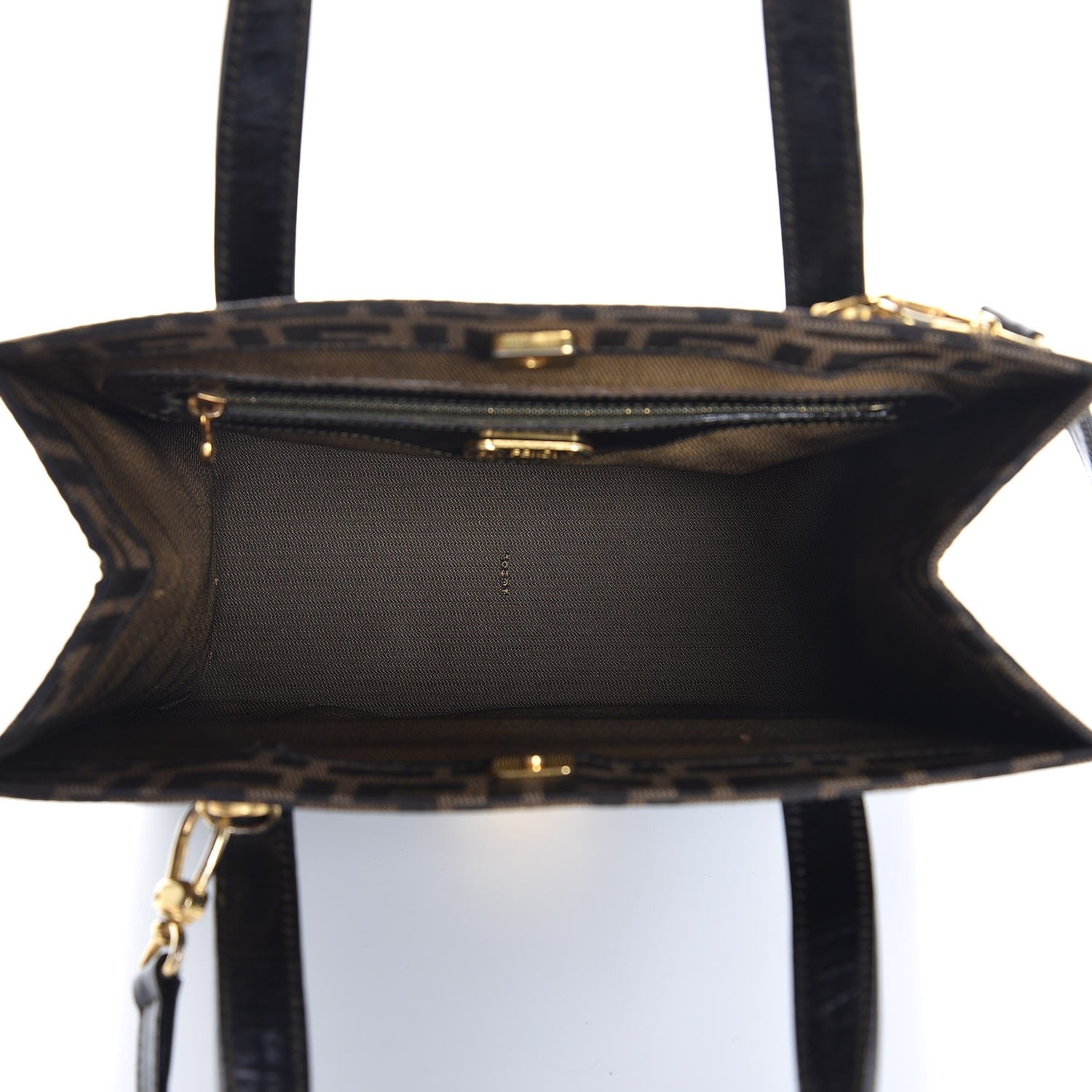Fendi Zucca Pocket Tote Tobacco 5 of 9