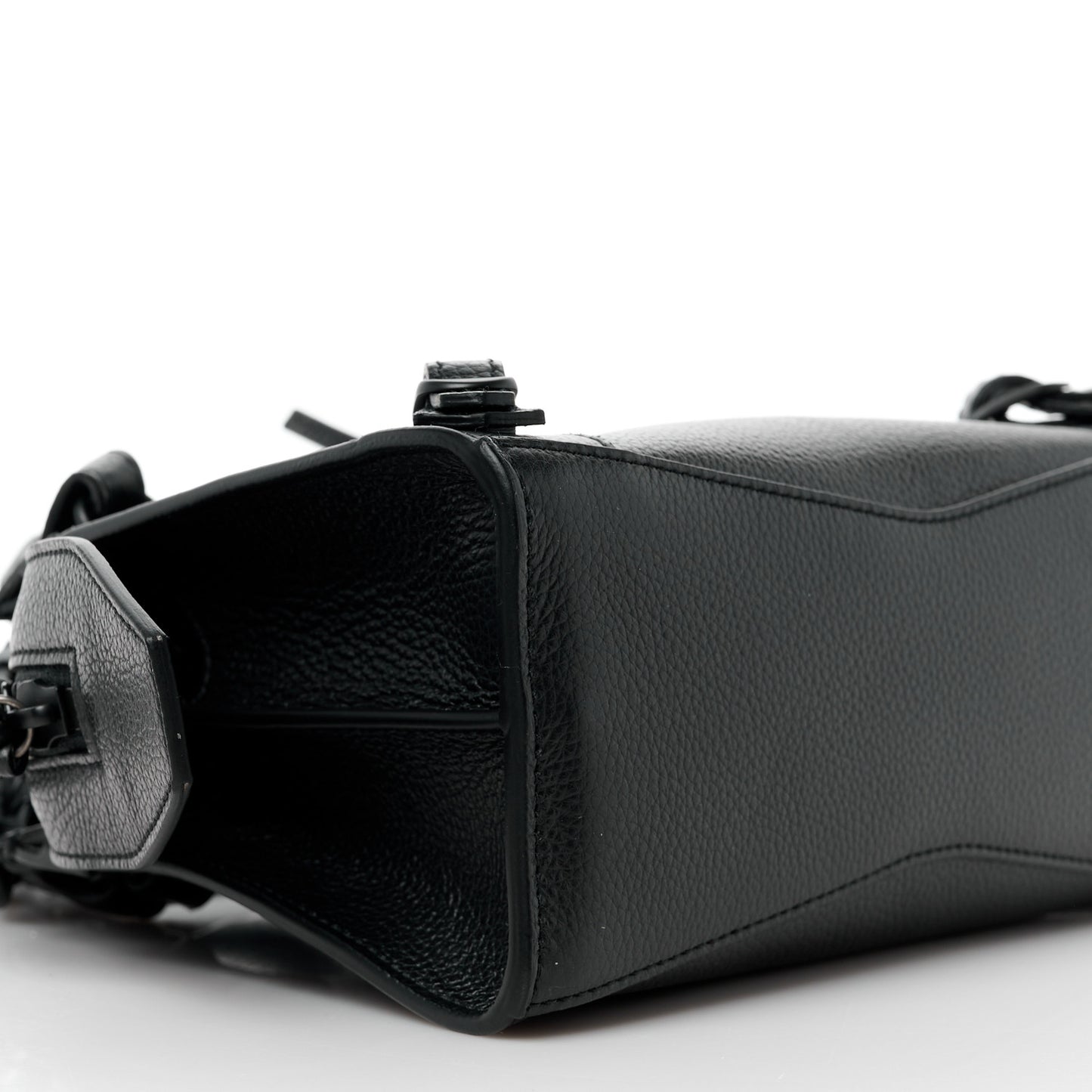 Grained Calfskin Neo Classic Black Hardware Mini City Black