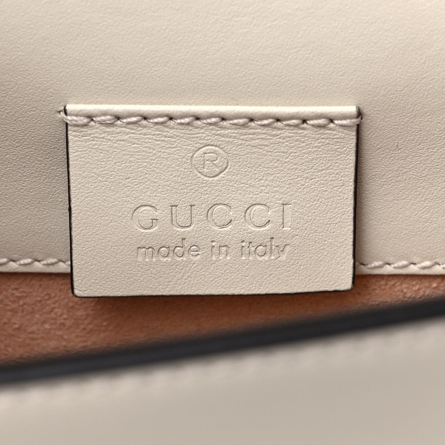 Gucci Calfskin Super Mini Sylvie Chain Shoulder Bag White 6 of 10