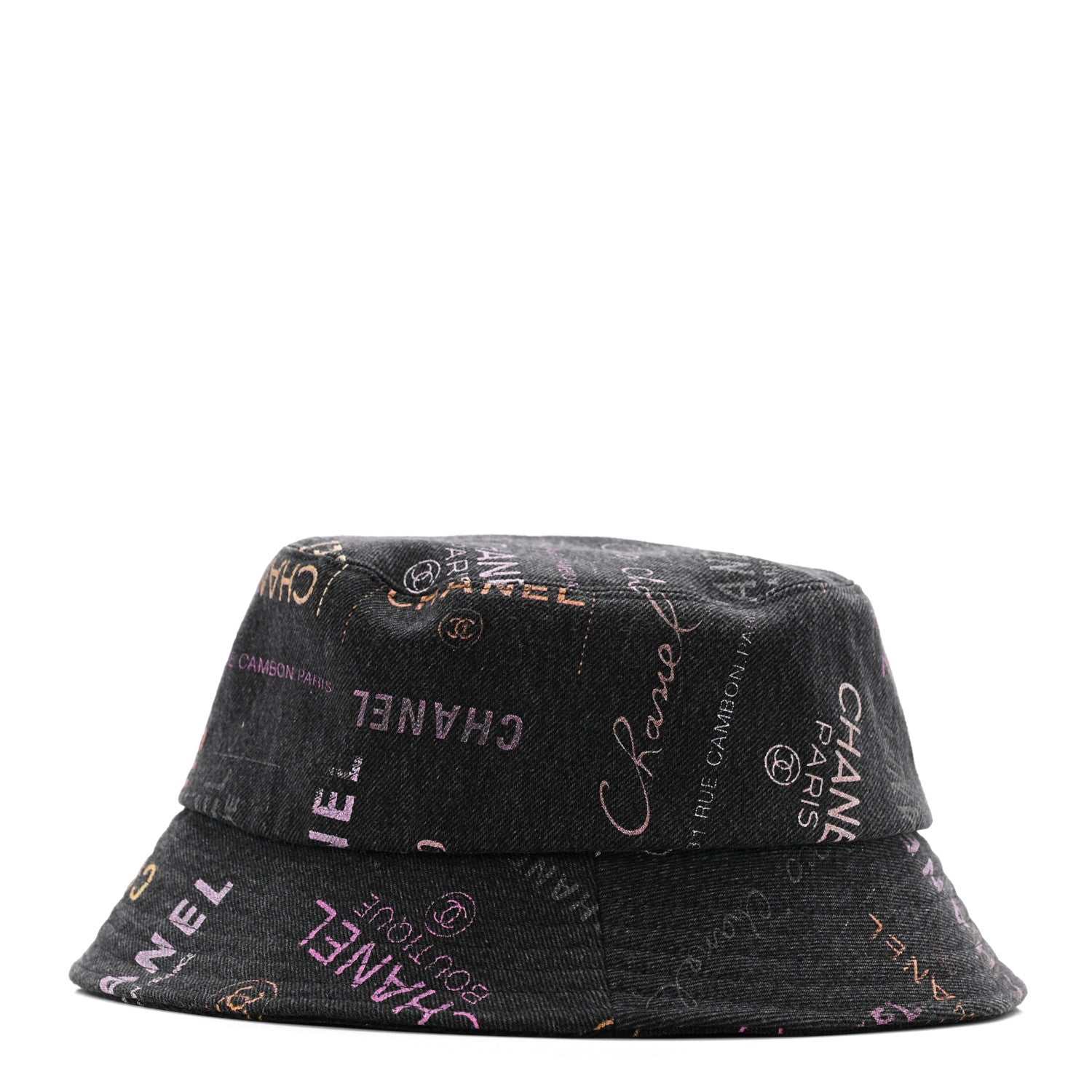 Chanel Denim Mood Cloche Bucket Hat L Black 4 of 8