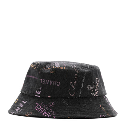 Chanel Denim Mood Cloche Bucket Hat L Black 4 of 8