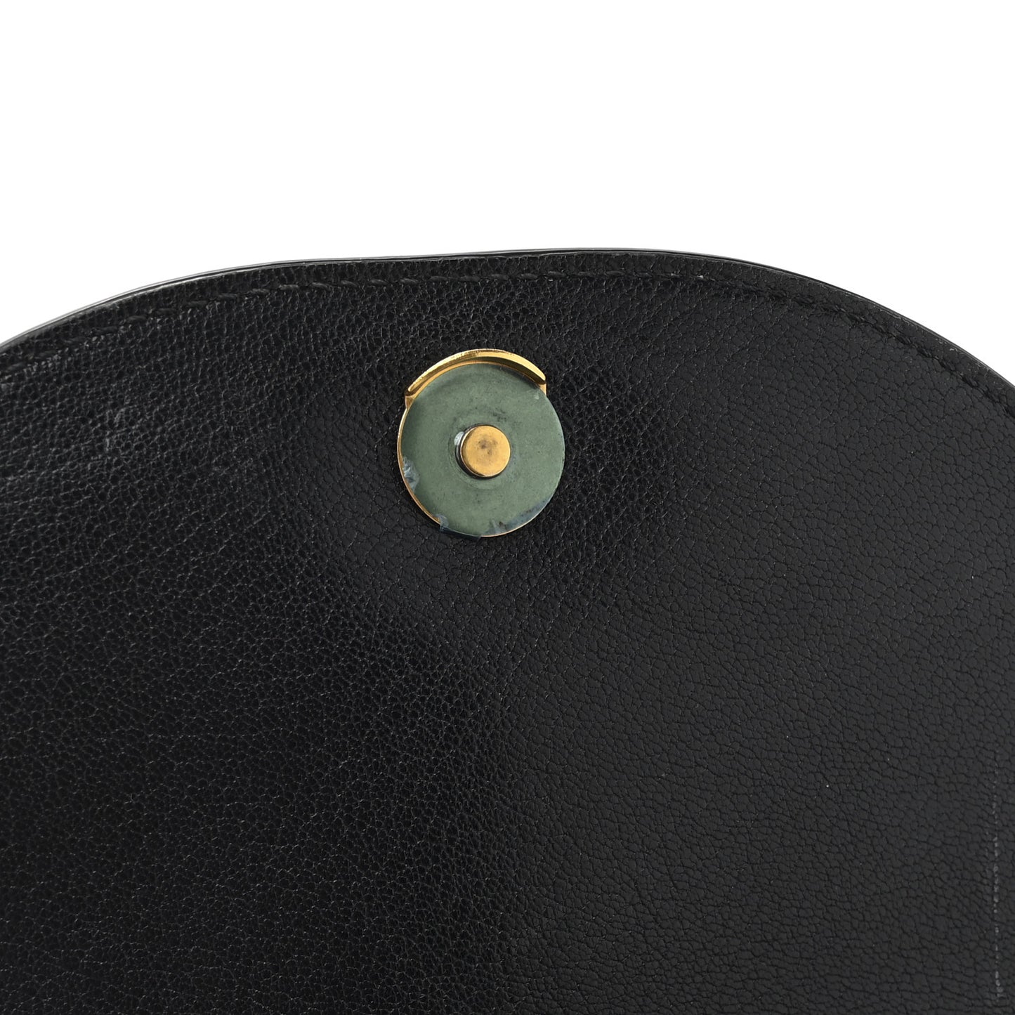 Calfskin Small Nile Bracelet Minaudiere Bag Black