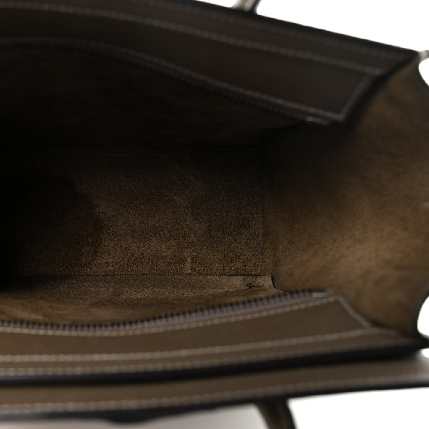 Drummed Calfskin Nano Luggage Souris