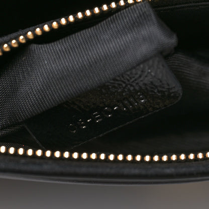 Christian Dior Crinkled Calfskin Diorama Wallet on Chain Pouch Black 6 of 10
