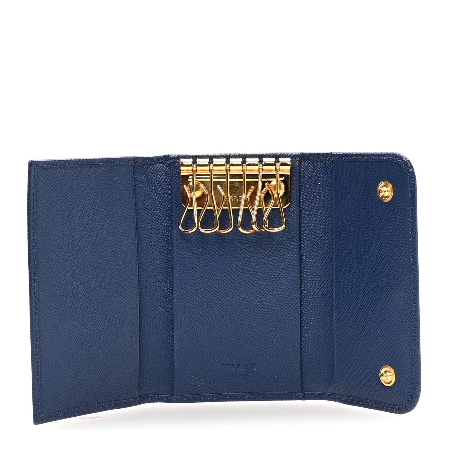 Saffiano Fiocco 6 Key Holder Bluette
