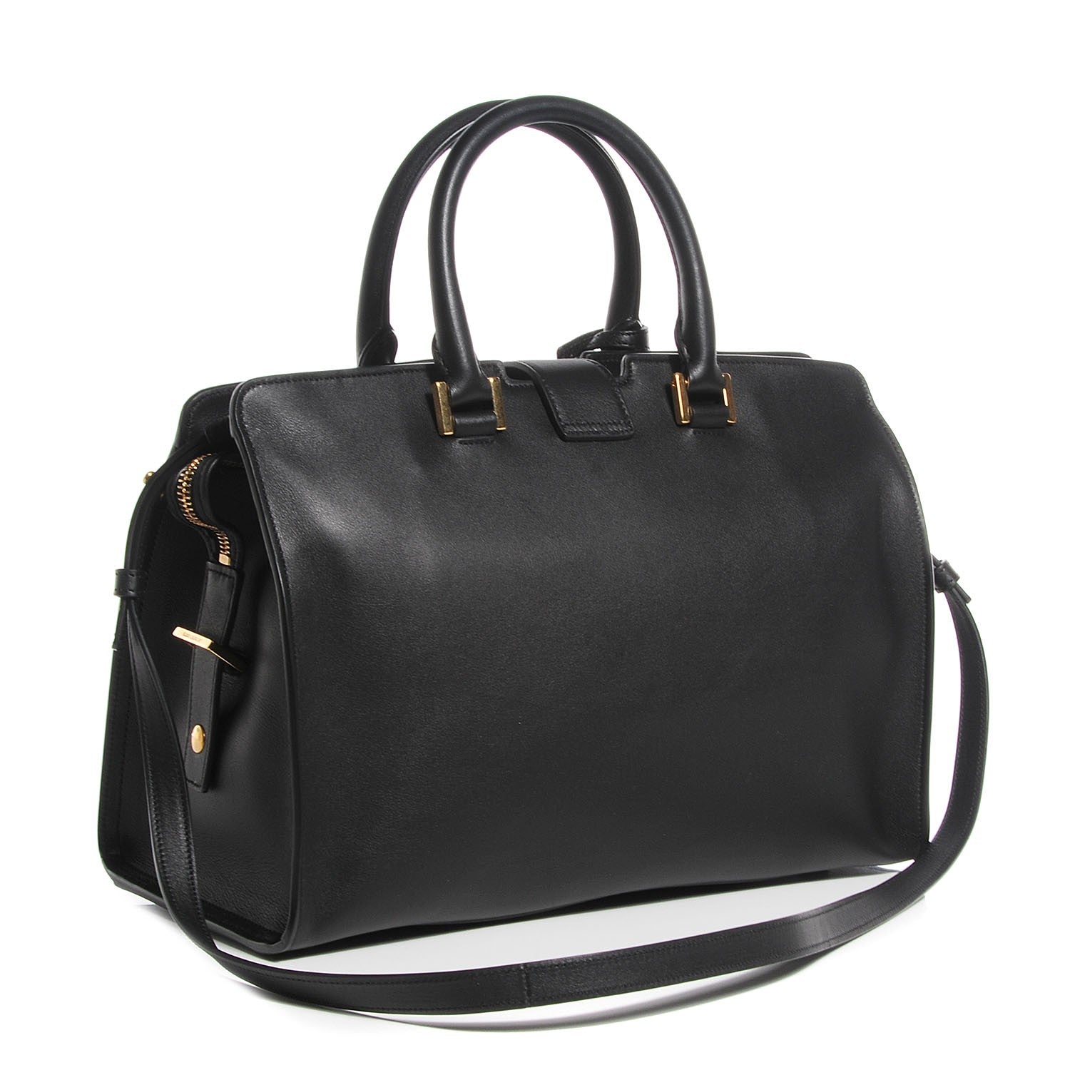 Saint Laurent Calfskin Small Monogram Cabas Black 3 of 10