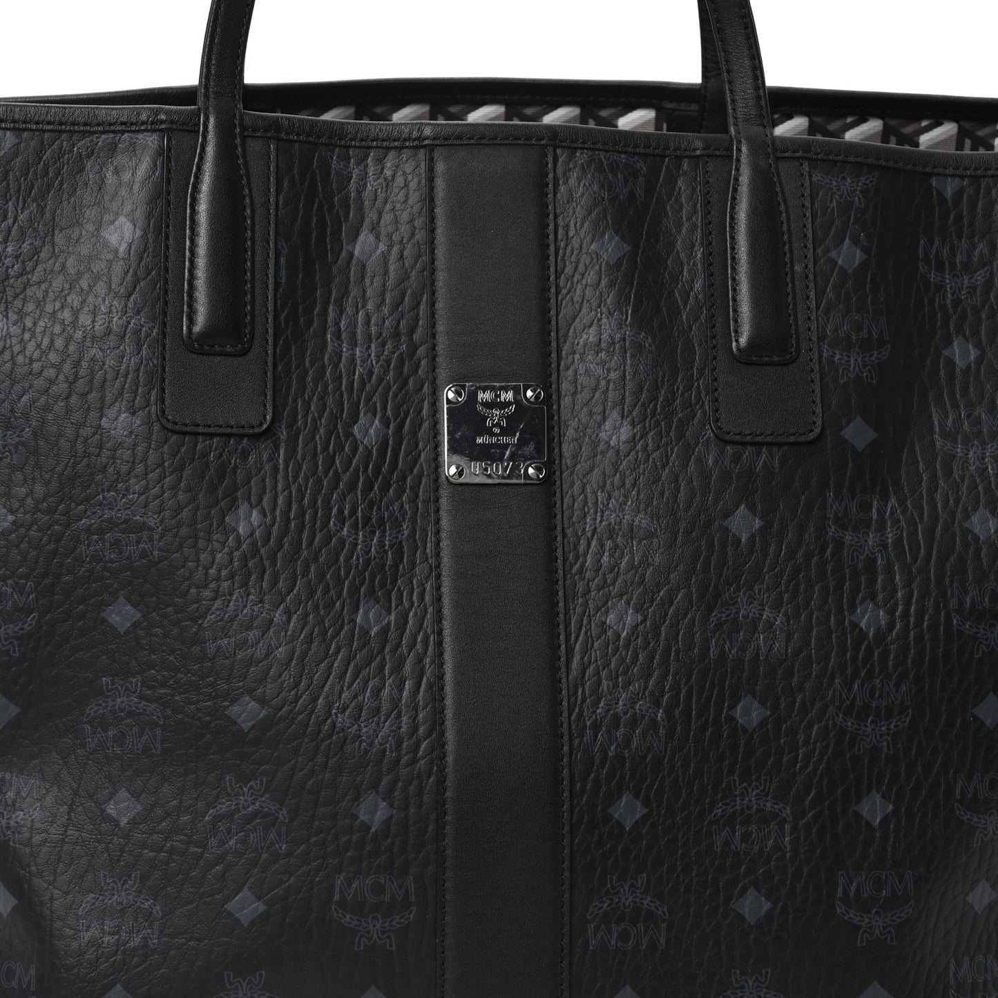 Visetos Large Liz Reversible Shopper Tote Black
