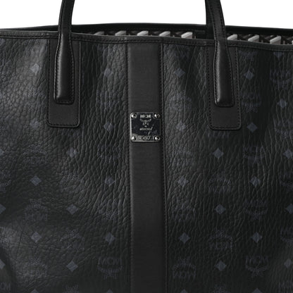 MCM Visetos Large Liz Reversible Shopper Tote Black 12 of 17