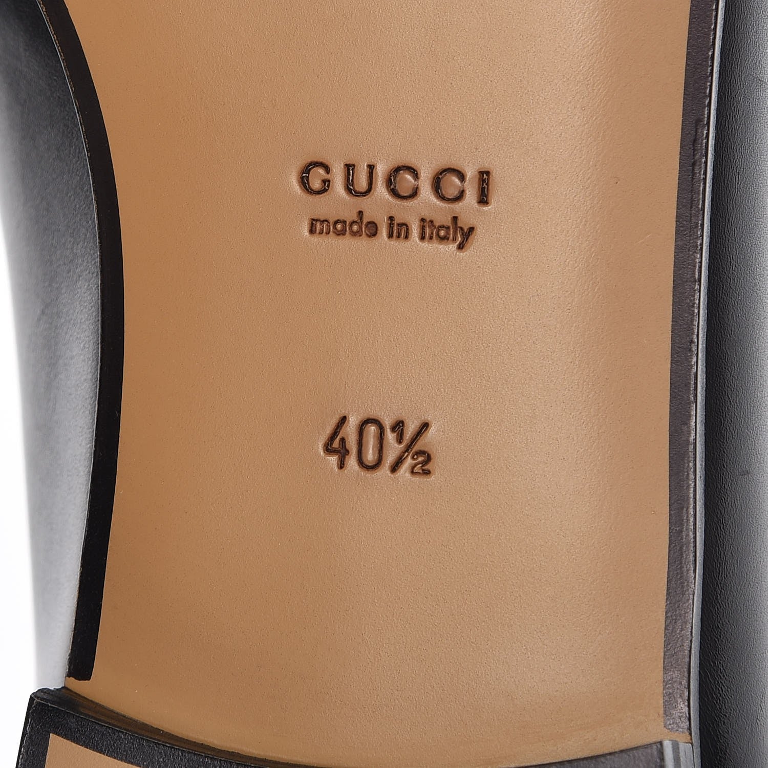 Gucci Calfskin Womens Jordaan Loafers 40.5 Black 6 of 9