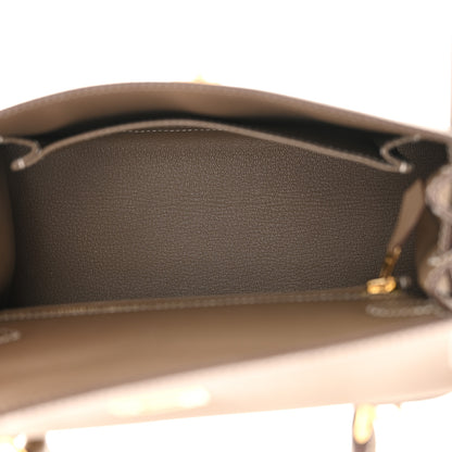 Hermes Epsom Kelly Sellier 25 Etoupe 5 of 11