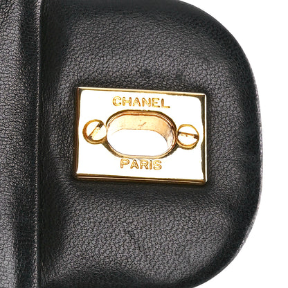 Chanel Lambskin Quilted Small Double Flap Black 7 of 12