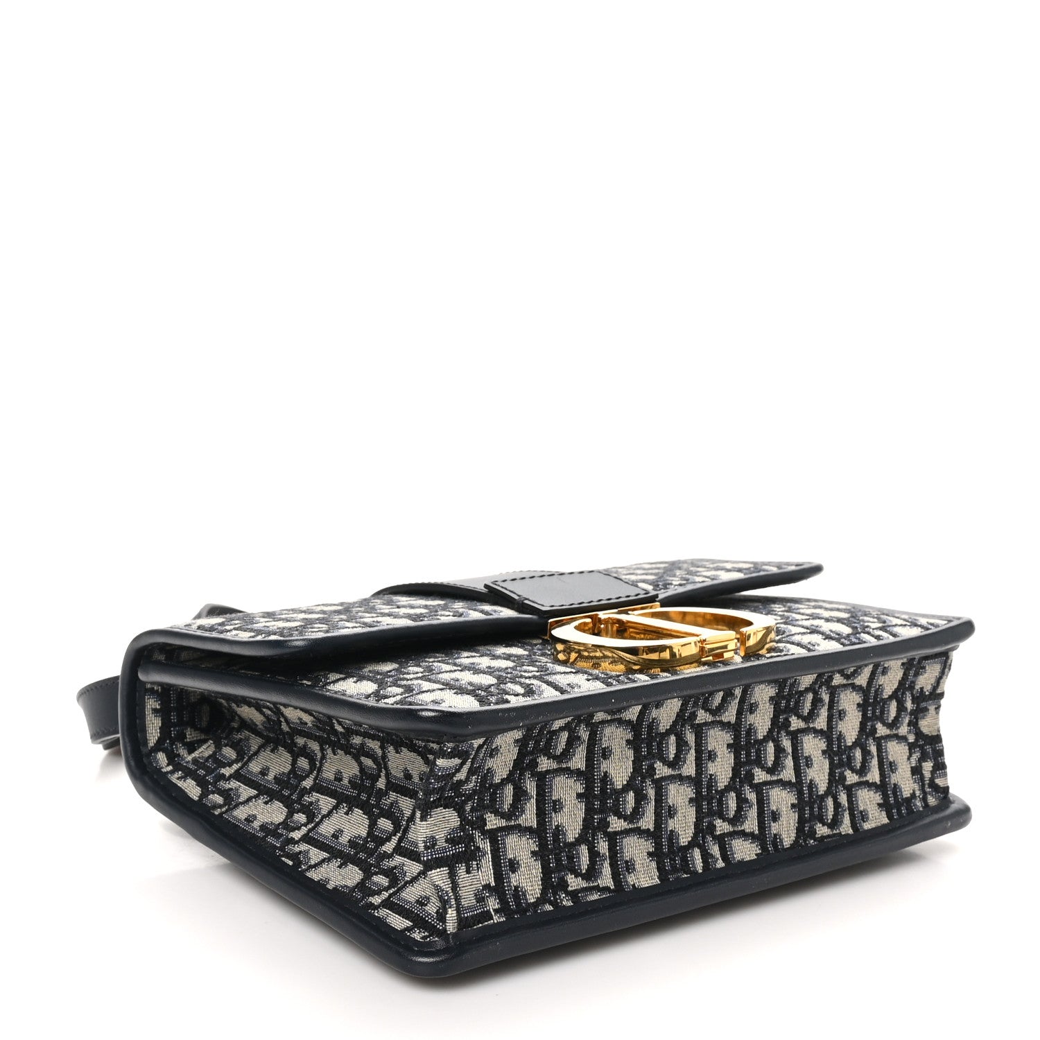 Christian Dior Oblique 30 Montaigne Flap Bag Blue 4 of 11