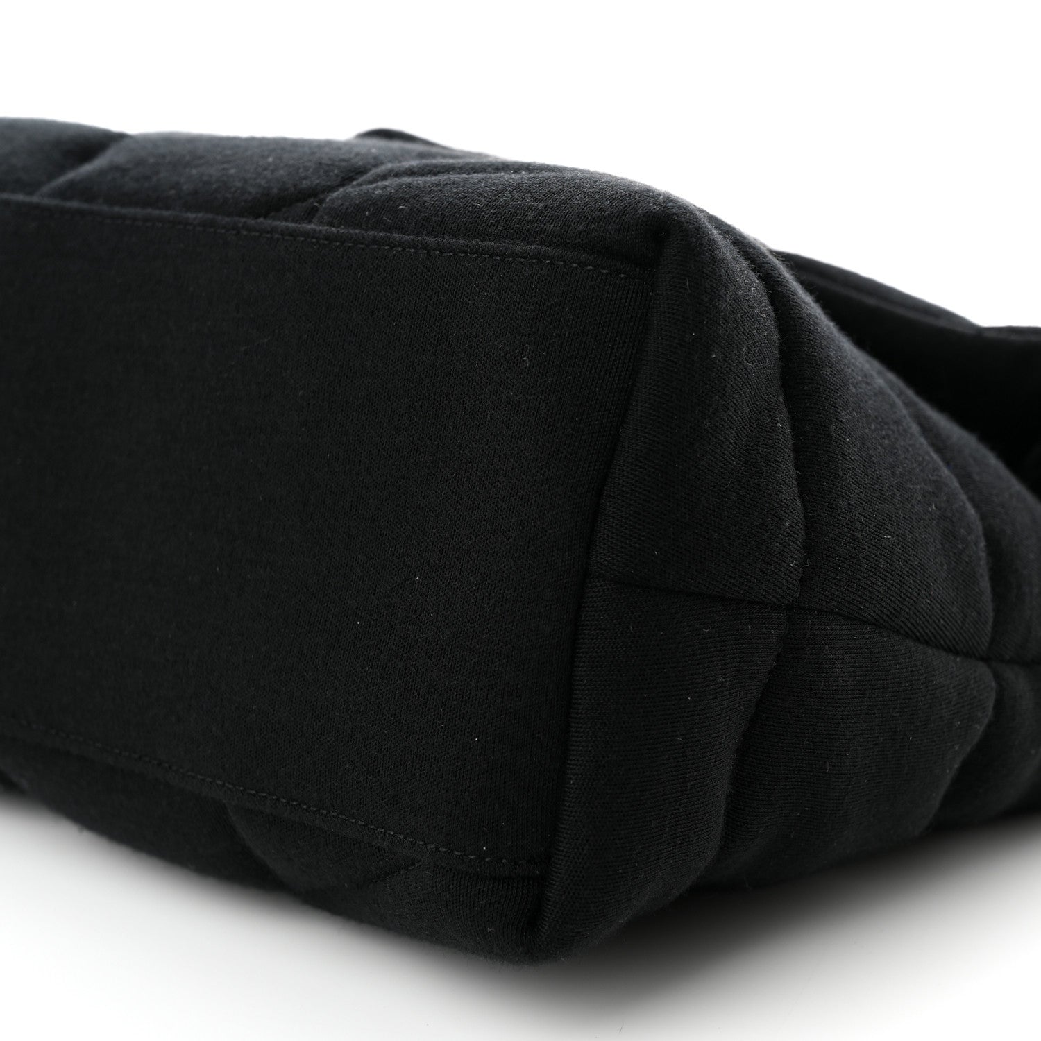 Saint Laurent Wool Jersey Quilted Medium Loulou Puffer Monogram Chain Black 10 of 10