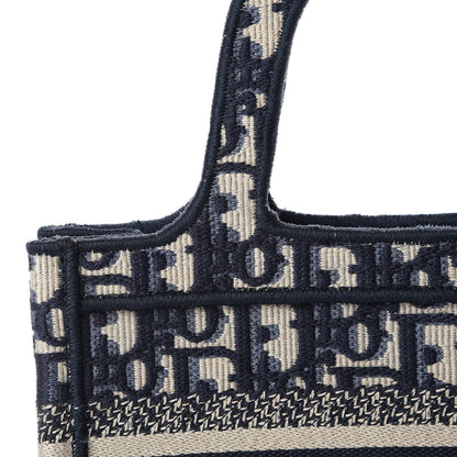 Christian Dior Oblique Mini Book Tote Blue Multicolor 8 of 9